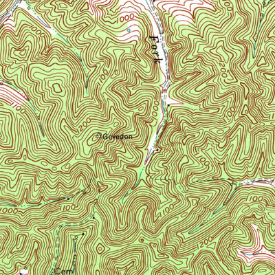 United States Geological Survey Cannel City, KY (1965, 24000-Scale) digital map