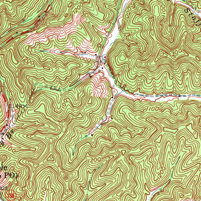United States Geological Survey Cannel City, KY (1965, 24000-Scale) digital map
