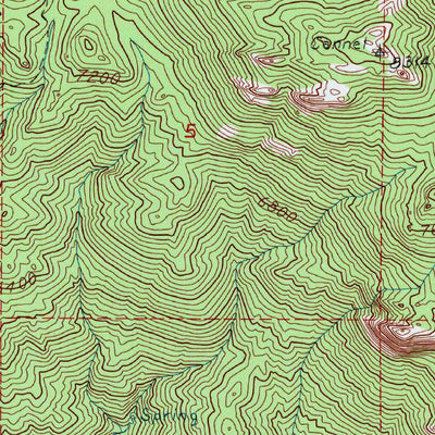 United States Geological Survey Cannell Peak, CA (1986, 24000-Scale) digital map