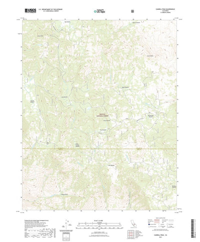 United States Geological Survey Cannell Peak, CA (2021, 24000-Scale) digital map