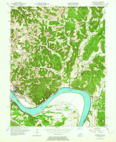 United States Geological Survey Cannelton, IN-KY (1953, 24000-Scale) digital map
