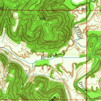 United States Geological Survey Cannelton, IN-KY (1953, 24000-Scale) digital map