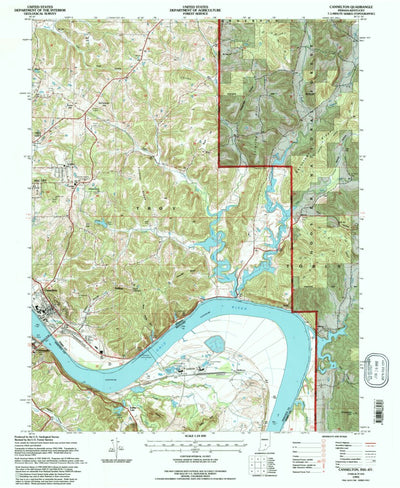 United States Geological Survey Cannelton, IN-KY (1993, 24000-Scale) digital map