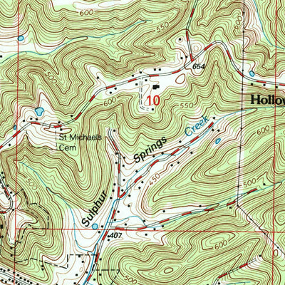 United States Geological Survey Cannelton, IN-KY (1993, 24000-Scale) digital map