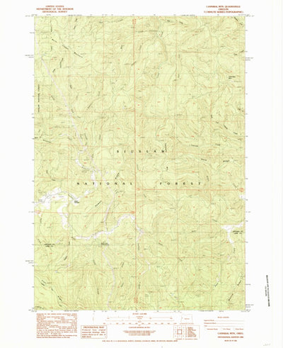 United States Geological Survey Cannibal Mountain, OR (1984, 24000-Scale) digital map