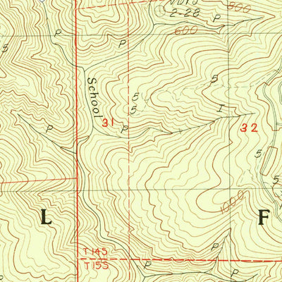 United States Geological Survey Cannibal Mountain, OR (1984, 24000-Scale) digital map