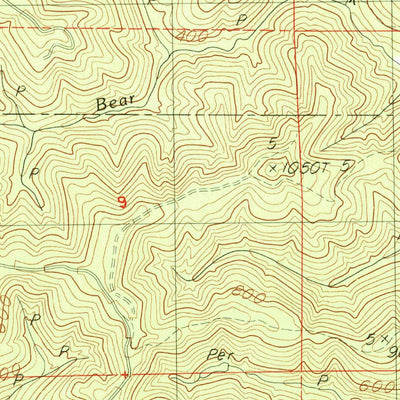 United States Geological Survey Cannibal Mountain, OR (1984, 24000-Scale) digital map