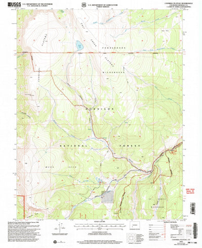 United States Geological Survey Cannibal Plateau, CO (2001, 24000-Scale) digital map