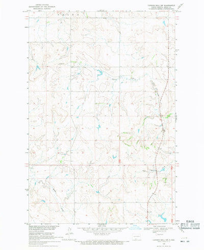 United States Geological Survey Cannon Ball SW, ND (1968, 24000-Scale) digital map
