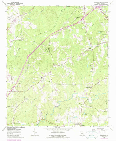 United States Geological Survey Cannonville, GA (1964, 24000-Scale) digital map