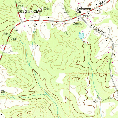 United States Geological Survey Cannonville, GA (1964, 24000-Scale) digital map