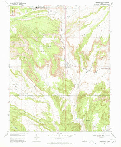 United States Geological Survey Cannonville, UT (1966, 24000-Scale) digital map