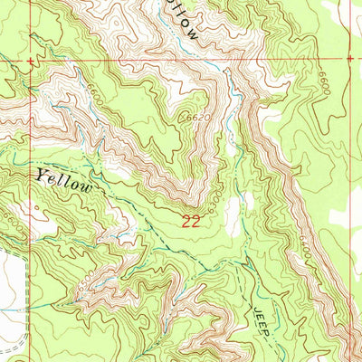 United States Geological Survey Cannonville, UT (1966, 24000-Scale) digital map