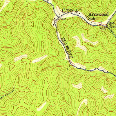 United States Geological Survey Canoe, KY (1954, 24000-Scale) digital map