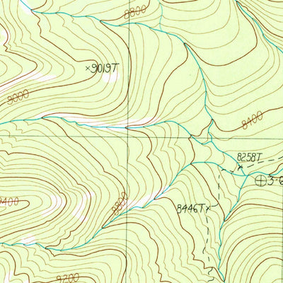 United States Geological Survey Canoe Lake, WY (1989, 24000-Scale) digital map