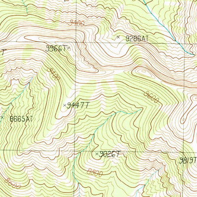 United States Geological Survey Canoe Lake, WY (1989, 24000-Scale) digital map