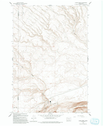 United States Geological Survey Canoe Ridge, WA (1993, 24000-Scale) digital map