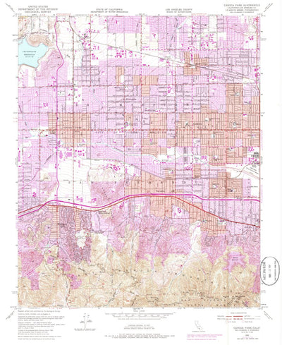 United States Geological Survey Canoga Park, CA (1952, 24000-Scale) digital map