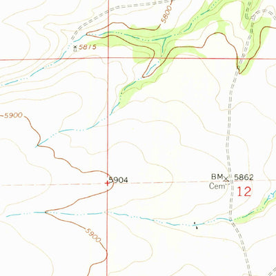 United States Geological Survey Canon Ancho, NM (1964, 24000-Scale) digital map