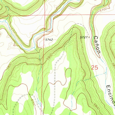 United States Geological Survey Canon Ancho, NM (1964, 24000-Scale) digital map