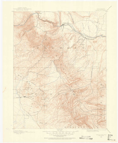United States Geological Survey Canon City, CO (1889, 125000-Scale) digital map