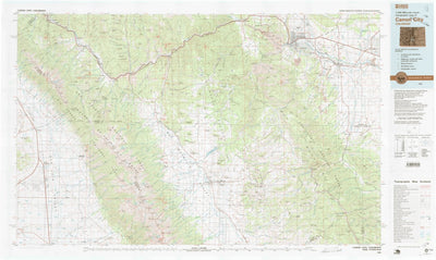 United States Geological Survey Canon City, CO (1982, 100000-Scale) digital map