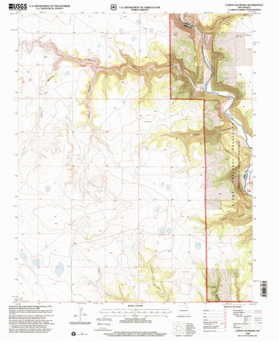 United States Geological Survey Canon Colorado, NM (1998, 24000-Scale) digital map