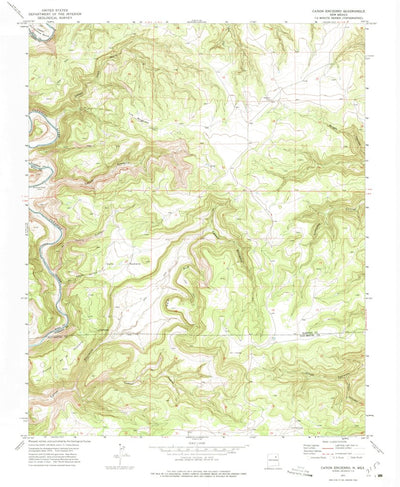 United States Geological Survey Canon Encierro, NM (1971, 24000-Scale) digital map