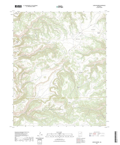United States Geological Survey Canon Encierro, NM (2023, 24000-Scale) digital map