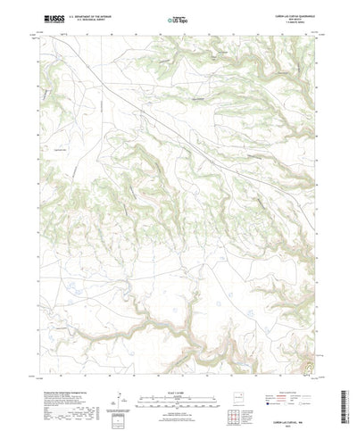 United States Geological Survey Canon Las Cuevas, NM (2023, 24000-Scale) digital map