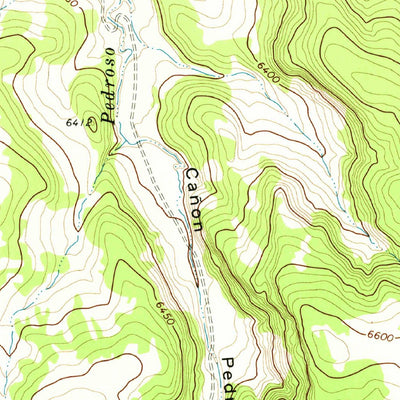 United States Geological Survey Canon Pedroso, NM (1971, 24000-Scale) digital map
