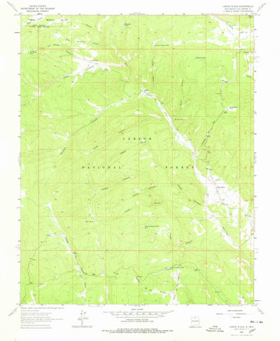 United States Geological Survey Canon Plaza, NM (1963, 24000-Scale) digital map