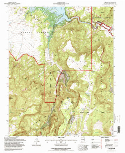 United States Geological Survey Canones, NM (1995, 24000-Scale) digital map