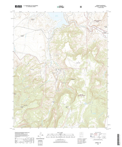 United States Geological Survey Canones, NM (2020, 24000-Scale) digital map