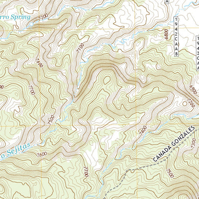 United States Geological Survey Canones, NM (2020, 24000-Scale) digital map