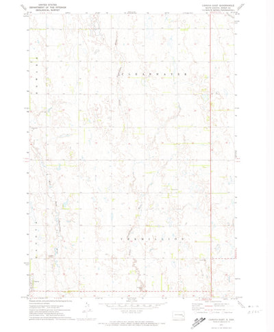 United States Geological Survey Canova East, SD (1971, 24000-Scale) digital map