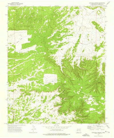 United States Geological Survey Cantaralo Spring, NM (1972, 24000-Scale) digital map