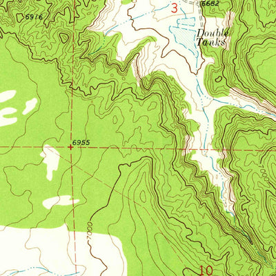 United States Geological Survey Cantaralo Spring, NM (1972, 24000-Scale) digital map