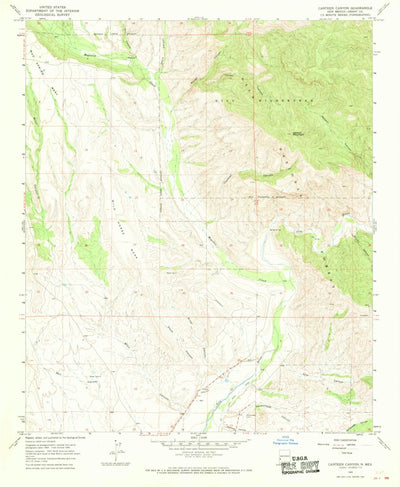 United States Geological Survey Canteen Canyon, NM (1965, 24000-Scale) digital map