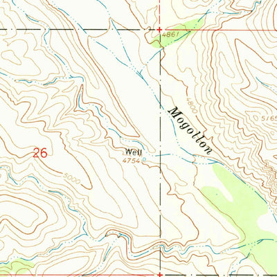 United States Geological Survey Canteen Canyon, NM (1965, 24000-Scale) digital map