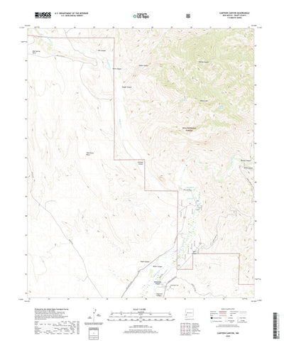 United States Geological Survey Canteen Canyon, NM (2020, 24000-Scale) digital map