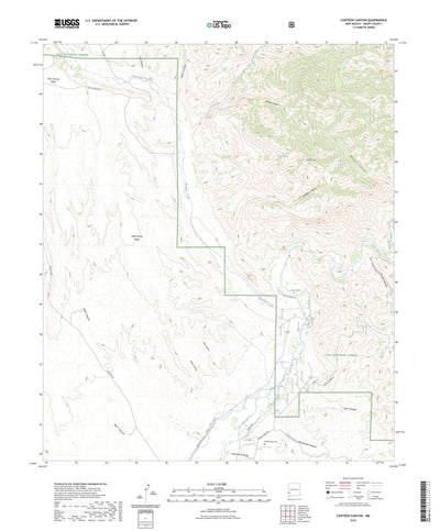 United States Geological Survey Canteen Canyon, NM (2023, 24000-Scale) digital map
