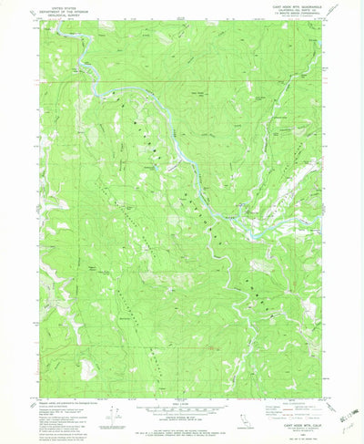United States Geological Survey Canthook Mountain, CA (1982, 24000-Scale) digital map