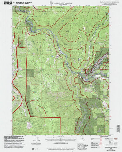 United States Geological Survey Canthook Mountain, CA (1997, 24000-Scale) digital map