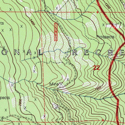 United States Geological Survey Canthook Mountain, CA (1997, 24000-Scale) digital map