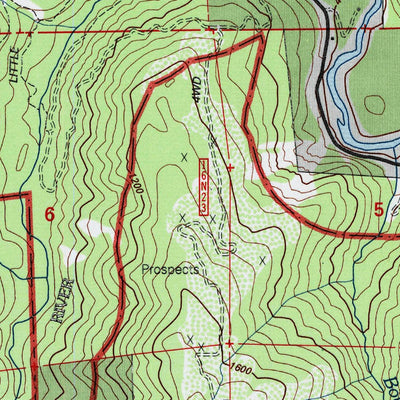 United States Geological Survey Canthook Mountain, CA (1997, 24000-Scale) digital map