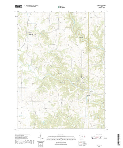 United States Geological Survey Canton, IA (2022, 24000-Scale) digital map