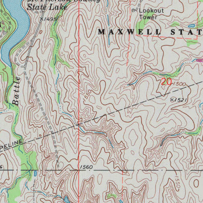United States Geological Survey Canton, KS (1971, 24000-Scale) digital map