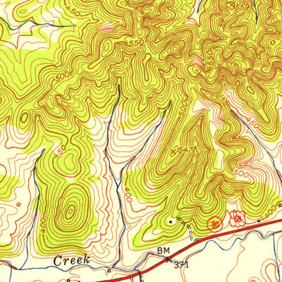 United States Geological Survey Canton, KY (1953, 24000-Scale) digital map