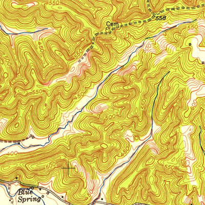 United States Geological Survey Canton, KY (1953, 24000-Scale) digital map